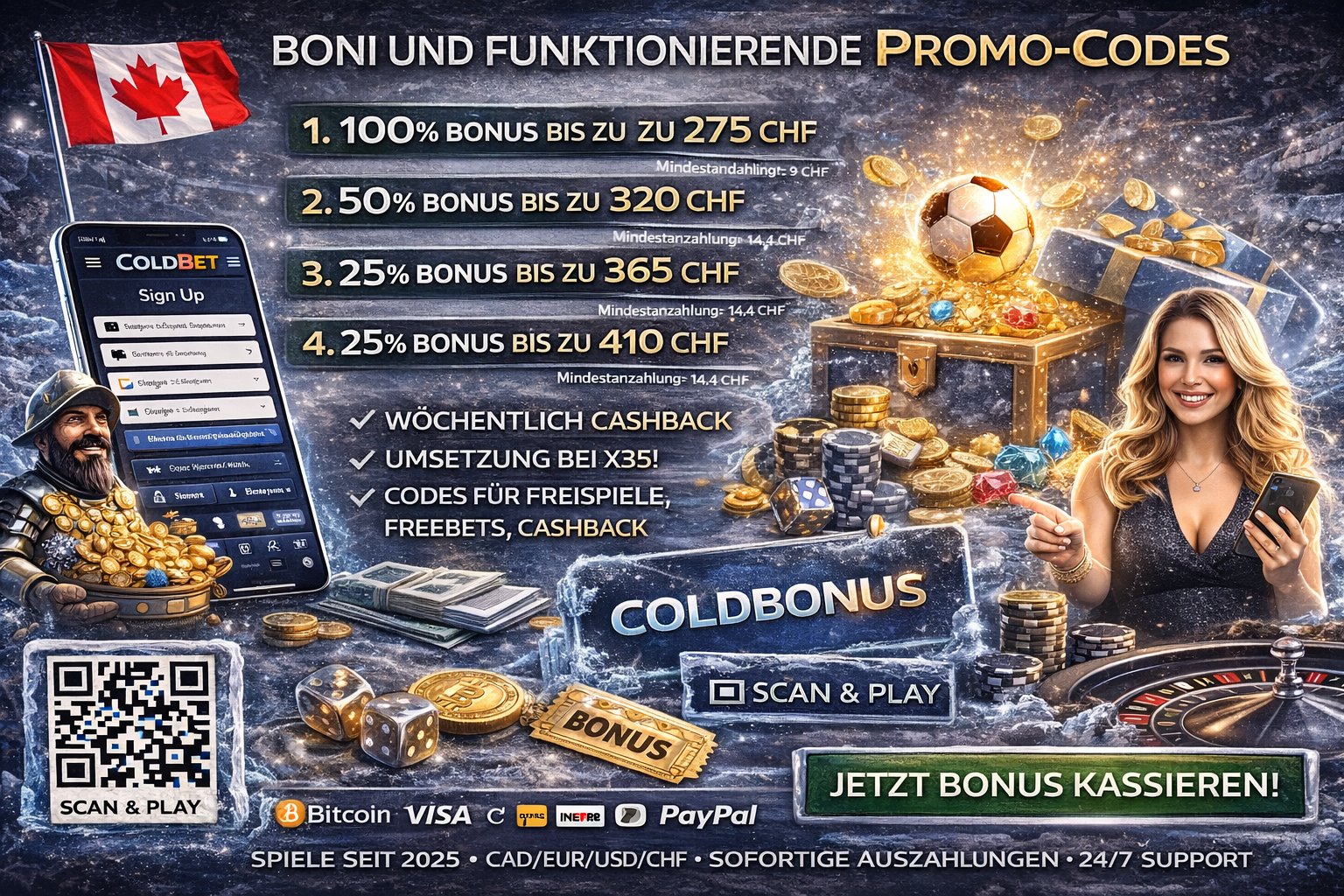 ColdBet casino bonus